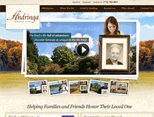 Tablet Screenshot of andringafuneralhome.com